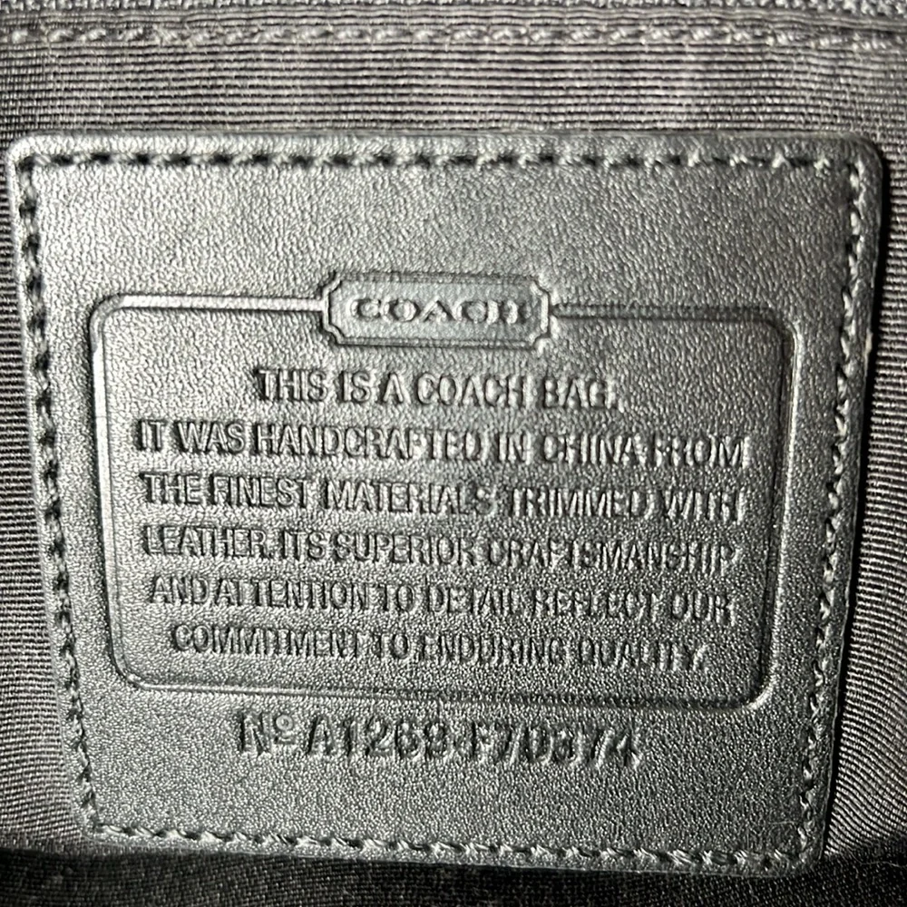 Coach Leather Briefcase Black